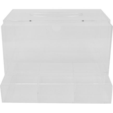 Boîte de rangement transparente en acrylique pour mouchoirs, tiroir de rangement cosmétique pour extensions de cils (1/5)