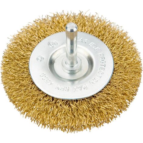 Cepillo de disco de alambre con vástago de 75 mm (1/2)