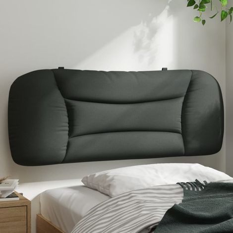 Kopfteilkissen "Hvar" Dunkelgrau 100 cm Stoff