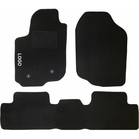LUPEX SHOP - Tappetini auto compatibili per Rav s4 del 2013 con 2 clip di fissaggio, in moquette nera, anteriori e posteriori (1/3)