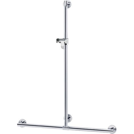 Barra de apoyo KEUCO PLAN Care con barra de ducha, anchura 682mm, (1/2)