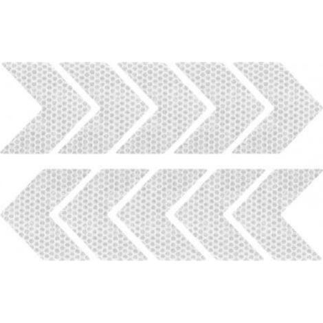 Lot de 10 Bandes réfléchissantes, Autocollants protection extérieur, Résistant eau soleil, Véhicule