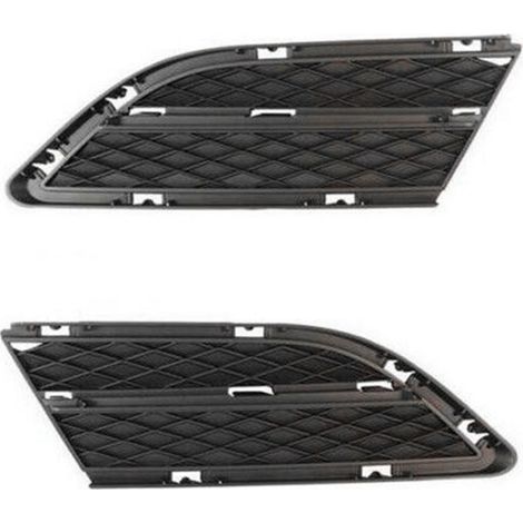 1 set, color: black, material: ABS, 1 pair of front left + right grille components for automobiles, suitable for Bao (1/4)