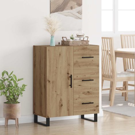 vidaXL  Sideboard  with Drawer Artisan Oak 69.5 x 34 x 90 cm
