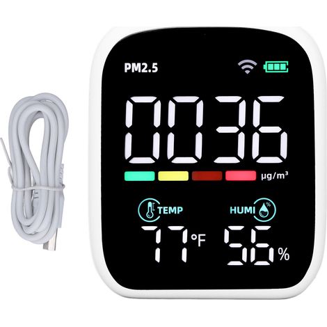 Détecteur de qualité d'air PM2.5 thermohygromètre domestique (1/5)