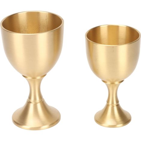 Calice à Gobelet Vintage Finition Dorée – Petits Verres à Vin pour Une Décoration De Table élégante Lors De Fêtes, Mariages Et Occasions Spéciales (1/5)