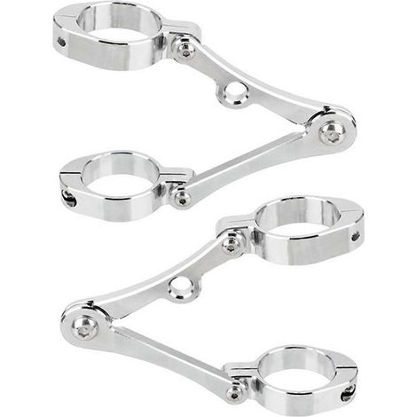 Support de fixation universel pour phare de moto, argenté - (1/5)