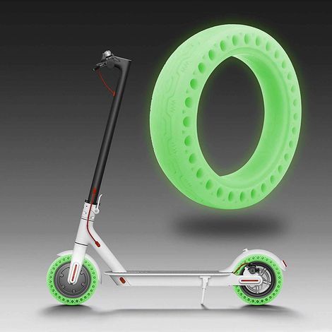 Pneu en nid d'abeille résistant à la perforation pour scooter Xiaomi M365, pack de 2 Soul Green (1/3)