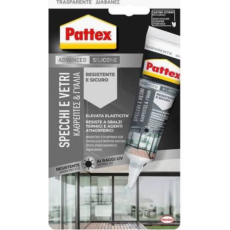 12 x PATTEX SILICONE SPECCHI E VETRI  50 ML