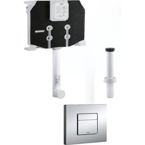 Cassetta grohe completa placca cromo
