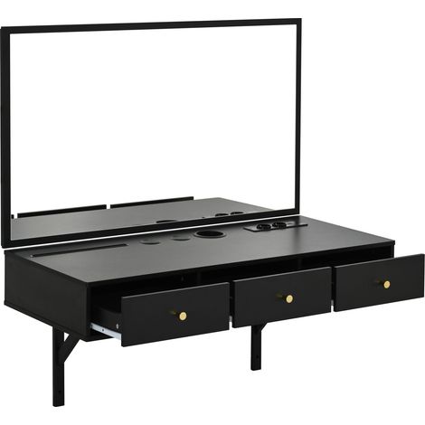 CAIziCoiffeuse murale avec miroir et 3 tiroirs. 100×105×45 cm. (1/5)