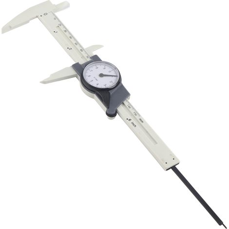 Calibro a corsoio per freni Keenso con quadrante da 0-150 mm, strumento di misurazione di precisione per artigiani e meccanici (BIANCO). (1/5)