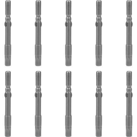 Lot de 10 embouts de tournevis électrique à six pans creux magnétiques renforcés, 5mm, accessoires durs (1/5)