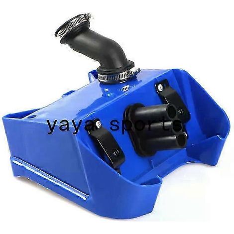 Conjunto de caja de filtro de aire azul y negro compatible con Yamaha PEEWEE PW 80 PW80 Pit Bike Mini Motocross (1/5)