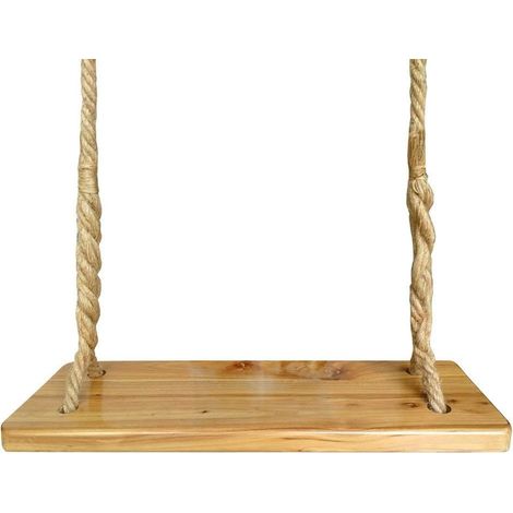 Balançoire est imperméable, siège balançoire pour enfants, corde de rechange pour balançoire d'extérieur pour adultes, ronde, 58 cm x 20 cm, marron (1/5)