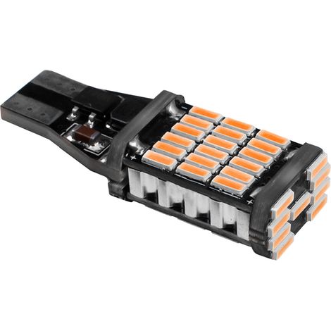 (Exclusivité Mexique) (Aucun échantillon disponible, traitement uniquement) Feu stop T15 pour voiture, décodage, feu de recul, clignotant, LED jaune à luminosité variable, CANbus, haute luminosité, fe (1/5)