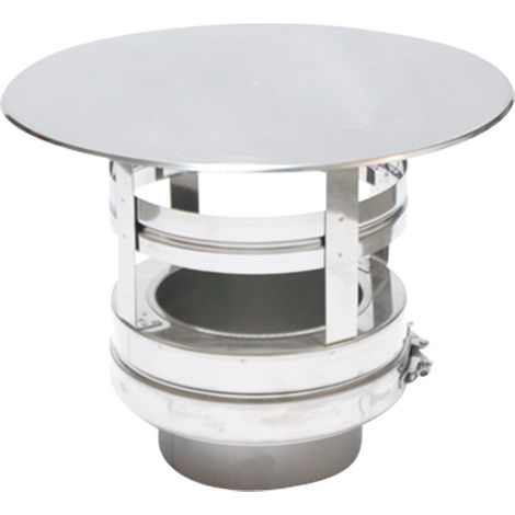 ASTEC Wind- und Regenhaube DN113-300 Schornstein Regenhut Edelstahl 8403-113 (1/2)