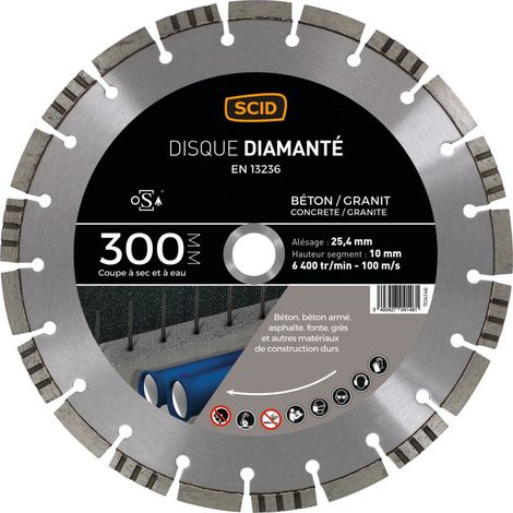 Disco in cemento granito ventilato 300 25,4