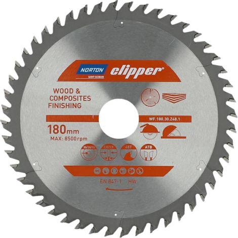 Kreissägeblatt Norton circular saw blade 180 mm 48 Zähne
