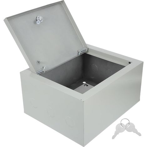 Boîtier Électrique en Fer Robuste, Boîte de Jonction Étanche à L'eau la Poussière, Taille Moyenne, Couvercle, pour Usage Extérieur Industriel et Éclairage Public, Coffret (1/5)