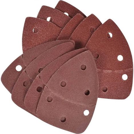 Ryobi SCS10A 10 Fogli Abrasivi Delta Grana 3x60 3x80 4x120 RPS18 R18PS