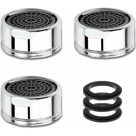 Mousseur de Robinet M20 3 PCS Aérateurs avec Filtre Acier Inoxydable Économiseurs d'Eau Filetage Mâle 20 mm Pour Robinetterie (1/4)
