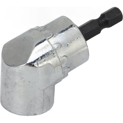 Embout d'angle de tournevis, tour à 105 °, accessoire de perceuse électrique, Extension de fixation 1/4 po hexagonale (1/5)