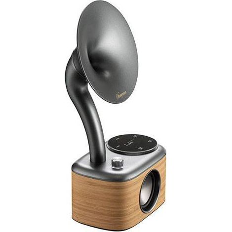Sangean CP-100D Gramophone Radio de table DAB+, FM AUX, Bluetooth, USB écran tactile, rechargeable bois W370312 (1/5)