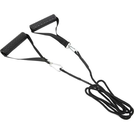 Système de fixation pour machine à poulie triceps DIY avec poignée et corde à triceps pour salle de sport (1/5)