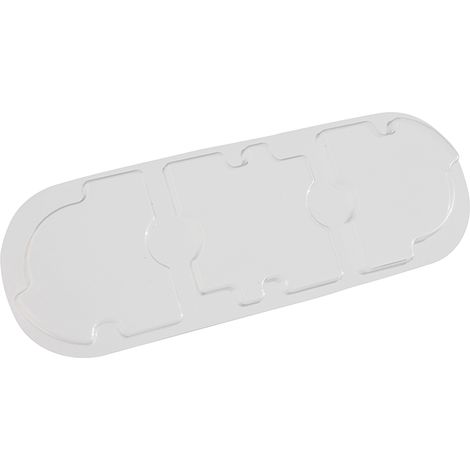 Eur Ohm – Boitier de protection pour prise électrique 3 postes – Clips transparents – Pour installation en intérieur – Résistant aux chocs