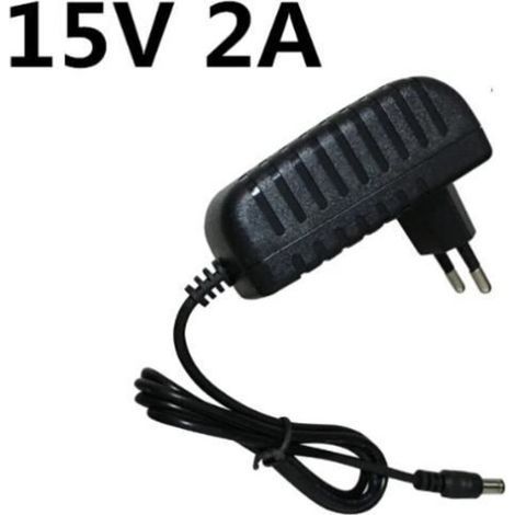 Universal Charger Adapter - Not specified - 15V 2A - EU plug - 5.5mm2.5mm tip - Black (1/4)