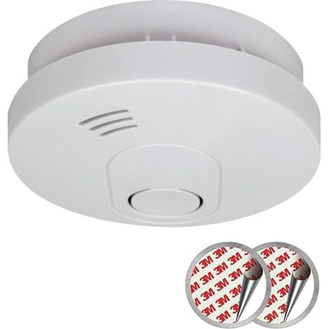 Détecteur de Fumée ELRO FS1510 Batterie 10 Ans Kit de Montage Magnétique Conforme à la Norme Européenne EN14604 Blanc 1 Pièce (1/5)