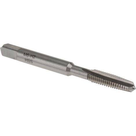 Taraud M6, pas de 1.0mm, Métrique, HSS, Taraud à main ( Prix pour 1 )