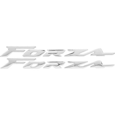 Paire d'autocollants d'emblème 3D pour carrosserie de moto Honda FORZA 300 125 250, argenté (1/5)