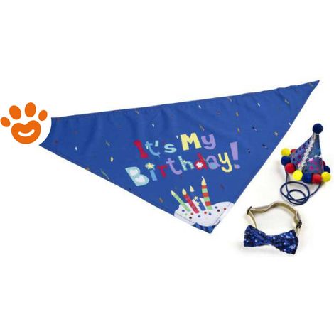 Leopet Dog Kit Compleanno (Colori Assortiti) - Confezione 3 Pezzi - Accessori