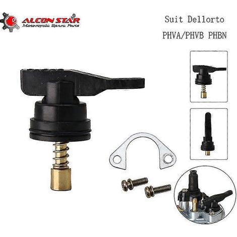 Kit de starter manuel Alconstar pour carburateur Dellorto Phva 17,5 mm, compatible avec les modèles Aprilia/Piaggio 50 cm3 2 temps. (1/5)