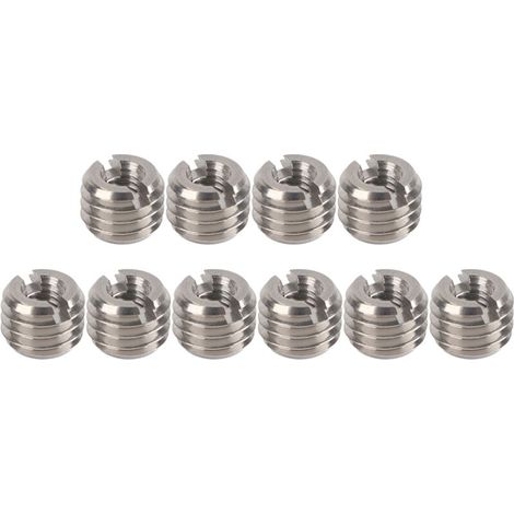 10pcs Female M4x0.7 Male M8x1.25 6mm Thread Reducing Stainless Steel Nut for Aviation Steam Turbines (1/5)