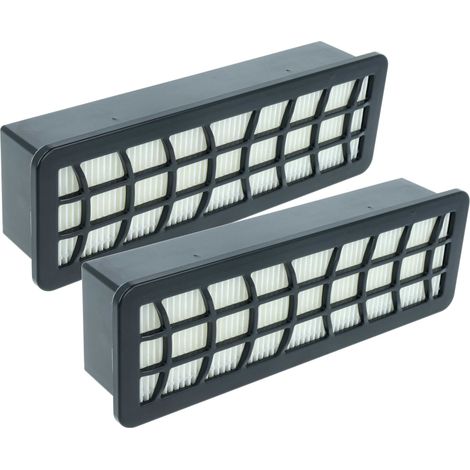 vhbw 2x filtro compatibile con Bosch CVC762ST/01, BWD421PRO/04, BWD421POW/04, BWD421PET/04 aspirapolvere - filtro HEPA nero / bianco