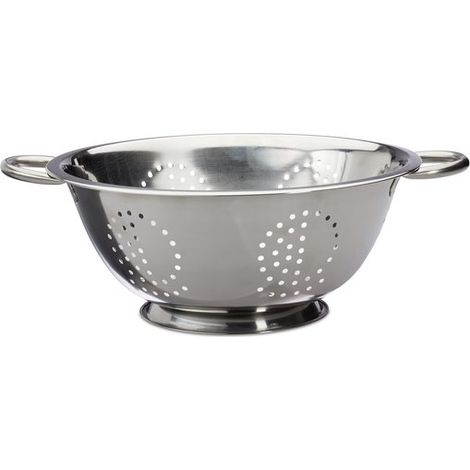 Passoire - 28 cm - Acier inoxydable - 2 poignées - Passoire/tamis de cuisine - Égoutte pâtes/pommes de terre/légumes - Tamis/passoire (1/5)