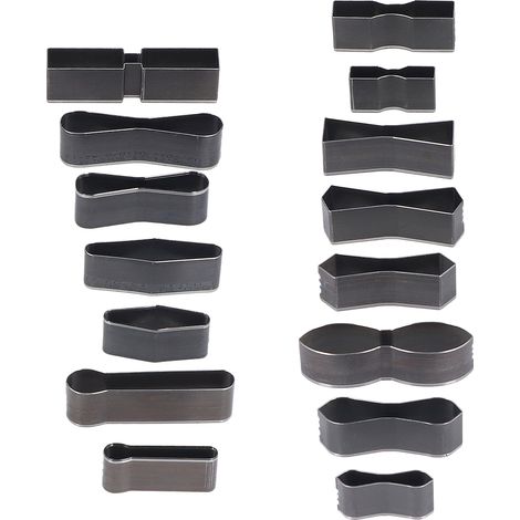 15 Pièces Emporte-pièce Creux en Acier Carbone Haute Résistance pour Travail du Cuir et Métal, Différentes Tailles Durables (1/5)