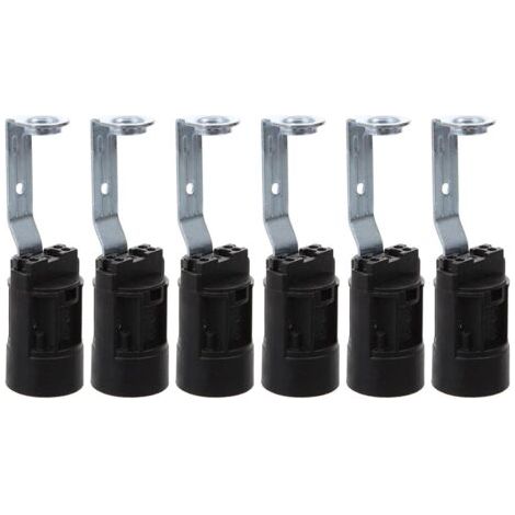 Portalampade di ricambio E14 con supporto per lampade decorative, altezza regolabile 70 mm, confezione da 6, accessori per lampade e lampadari (1/5)