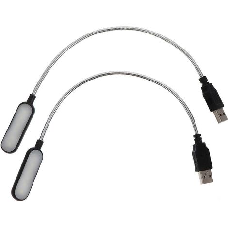 Laptop-PC-Lampe, Laptop-Leselampe, Mini-USB-LED-Lampe, schwarze Laptop-Lampe [NX] (1/2)