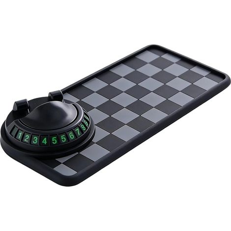 Tapis de Tableau de Bord,Organisateur Universel avec Emplacement pour Numéro de Stationnement  Tapis de Tableau de Bord, Accessoire Auto  Accessoire Intérieur pour Camion, Utilitaire, (1/5)