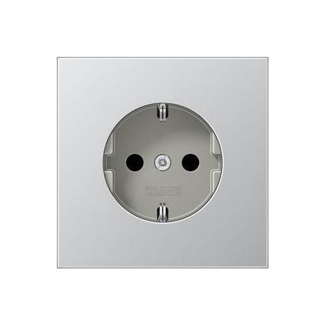 Jung Steckdose 1-fach alu mit UP IP20 LS AL 1520 (1/5)