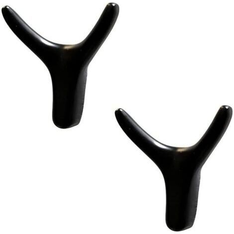 Vintage-Wandhaken aus Metall, Garderobenständer im Retro-Stil, für Bad und Küche, schwarz (1/5)
