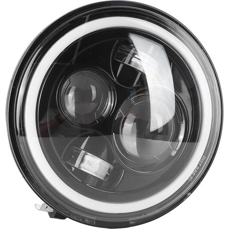 Phare LED 7 pouces 60 W Angel Eye haute luminosité étanche et durable pour voiture Wrangler (1/5)