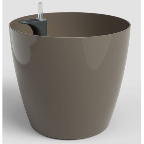 ARTEVASI San Remo SWS 42 pot auto-arrosant 42,3 L taupe Ø42,7 x H39,5 cm (1/5)