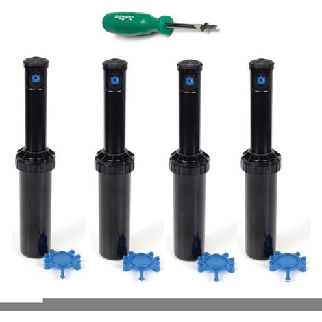 ASPERSOR RAIN BIRD 3504 PC PACK DE 4 UNIDADESLLAVE  ASPERSOR RAIN BIRD DE ALCANCE 46 A 107 METROS INCLUYE TOBERAS PARA AJUSTAR RADIO DE ALCANCE PRESION DE TRABAJO 17 A 38 BAR ROSCA 12 (1/5)