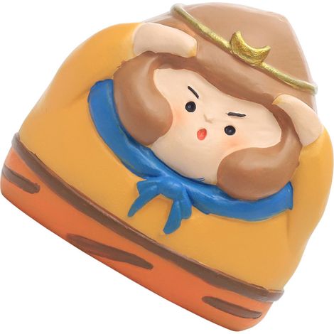 Statuette décorative en forme de caractère chinois, figurine mignonne de dessin animé pour tableau de bord de voiture, bureau ou table, type 2 (6 x 5 x 6 cm / 2,4 x 2 x 2,4 pouces) (1/5)