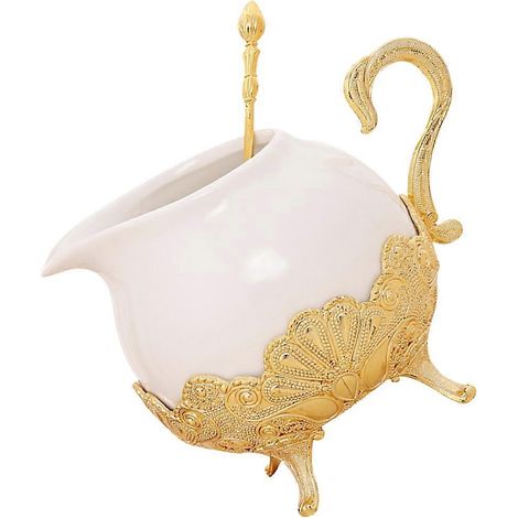 Boîte à sucre en métal et céramique, compatible avec les pots de rangement en céramique et couvercle, couleurs assorties (1/5)